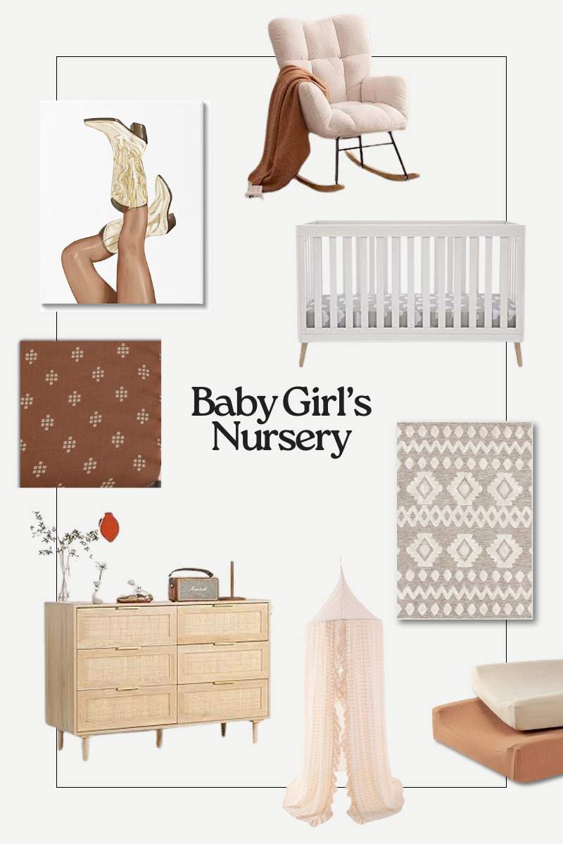 Baby girl's nursery, January 2024 favorites 