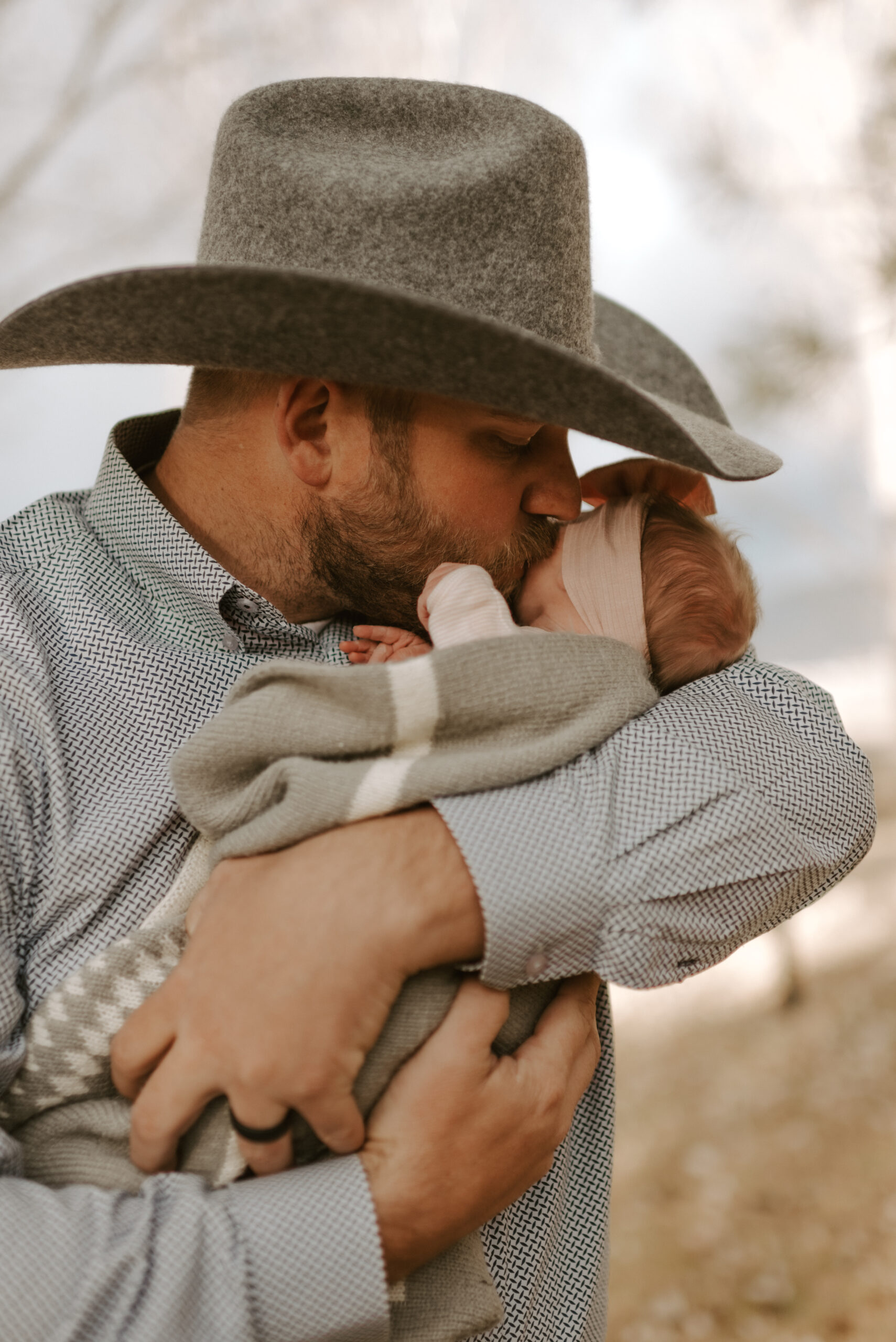 Western father daughter photoshoot