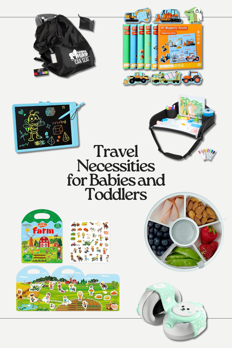 Travel necessities for babies and toddlers